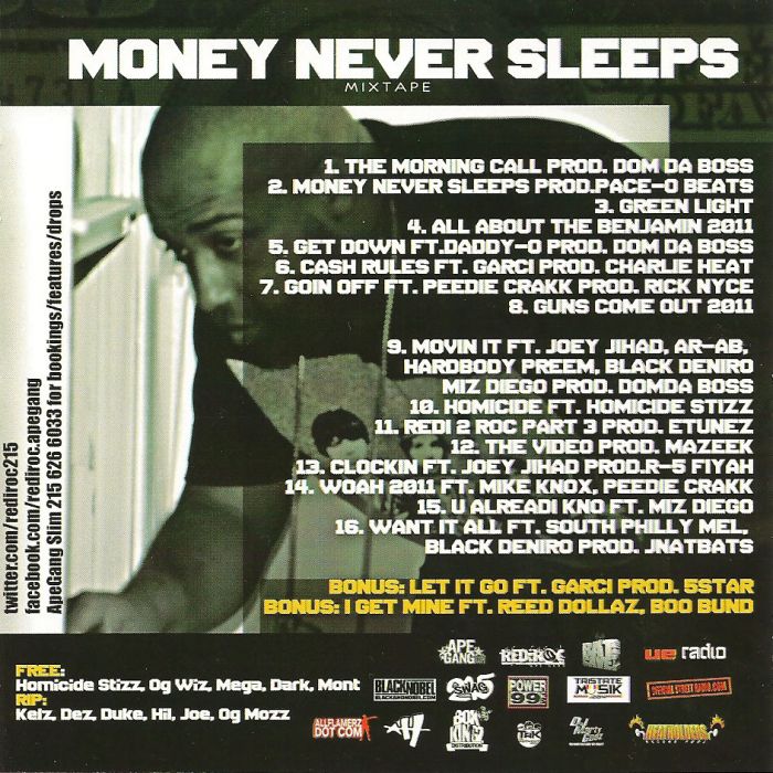 Top-1 @RediRoc215 - Money Never Sleeps (Mixtape)  