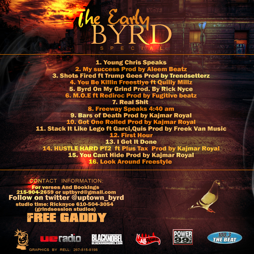 Uptown_Byrd_Young_Chris_Rediroc_Freeway_Garci-back-large Uptown Byrd - The Early Byrd Special (Mixtape)  