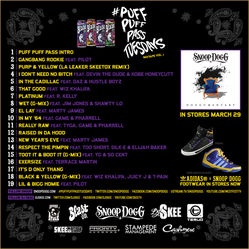 snoop-pppt-FINAL-BACK1 Snoop Dogg – #PuffPuffPassTuesdays (Mixtape)  