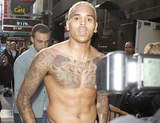 ChrisBrown095349-520x4001 Chris Brown Pissed off on Good Morning America (Video)  