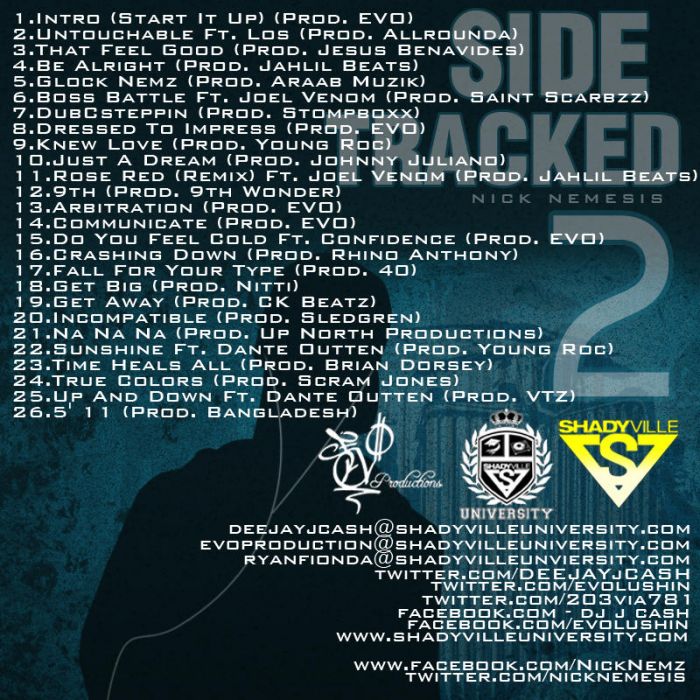 Side-Tracked-2Back @NickNemesis - Sidetracked 2 (Mixtape)  