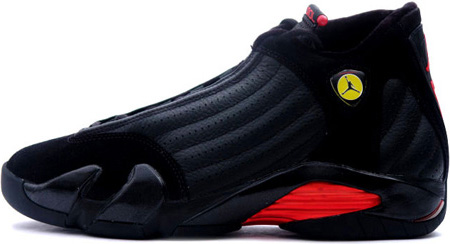 air-jordan-14-retro-last-shot-black-black-varsity-red Air Jordan XIV Black/Varsity Red ‘Last Shot’ Sneaker Releasing December 2011  