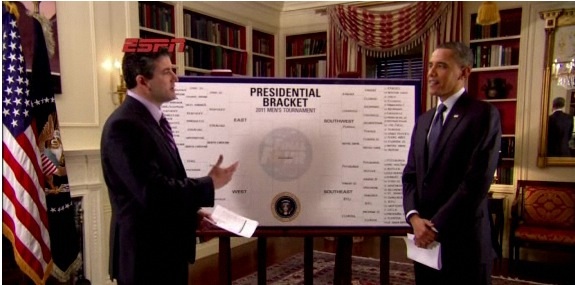 barack-obama-ncaa-bracket-2011 March Madness: After a successful 1st day, President Obama’s NCAA picks go 15-1 on second day  