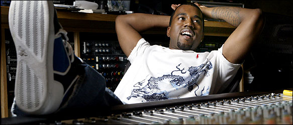 kanye-studio Kanye West is #Winning  