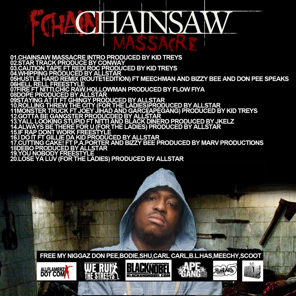 FCHAIN2-1024x1024 @FChain - Chainsaw Massacre (Mixtape) hosted by Rugg of Batcave Studios  