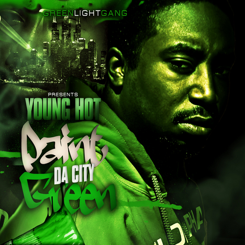 Young_Hot_Paint_The_City_Green-front-large Young Hot - Paint The City Green (Mixtape)  