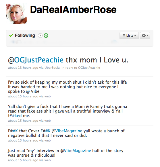 Amber-Rose-Story Amber Rose Calls Vibe Magazine Interview “Untrue & Ridiculous”  