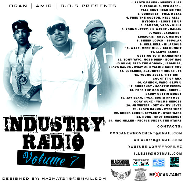 COSIR7 @OranRockz & @AMIR_COS Presents Industry Radio Vol 7 (Mixtape)  