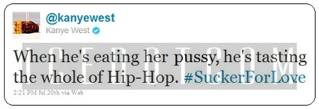 Kanye-West-Amber-Rose-Wiz-Khalifa-Tweet-ICEDOTCOM1 Kanye West Tweets About Wiz Khalifa & Amber Rose "When he’s eating her p*ssy he’s tasting the whole hip hop"  