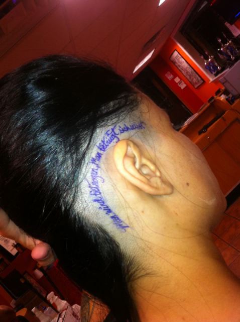 47nzk Charli Baltimore (@CharliBaltimore) Gets New Tattoo on Her Head  