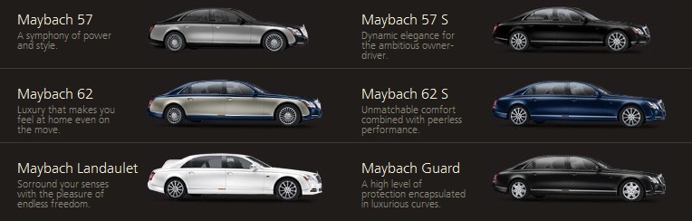 Maybach-model-portfolio Mercedes-Benz Discontinues It's Ultra Luxury Maybach Car Line  