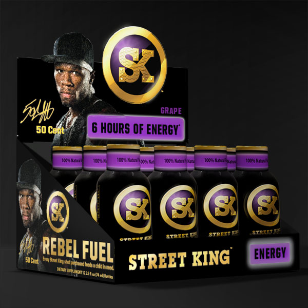 StreetKingEnergyrink 50 Cent Lands Distribution Deal With Pepsi For His Energy Drink "Street King"  
