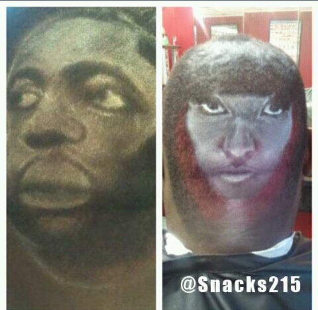 photo Checkout @Snacks215 Famous Haircuts (He Was Even Featured On MediaTakeOut)  