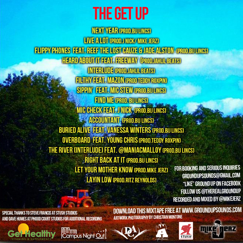 Ground_Up_The_Get_Up-back-large Ground Up (@TheRealGroundUp) - The Get Up (Hosted by @TheRealDJDamage) (Mixtape)  