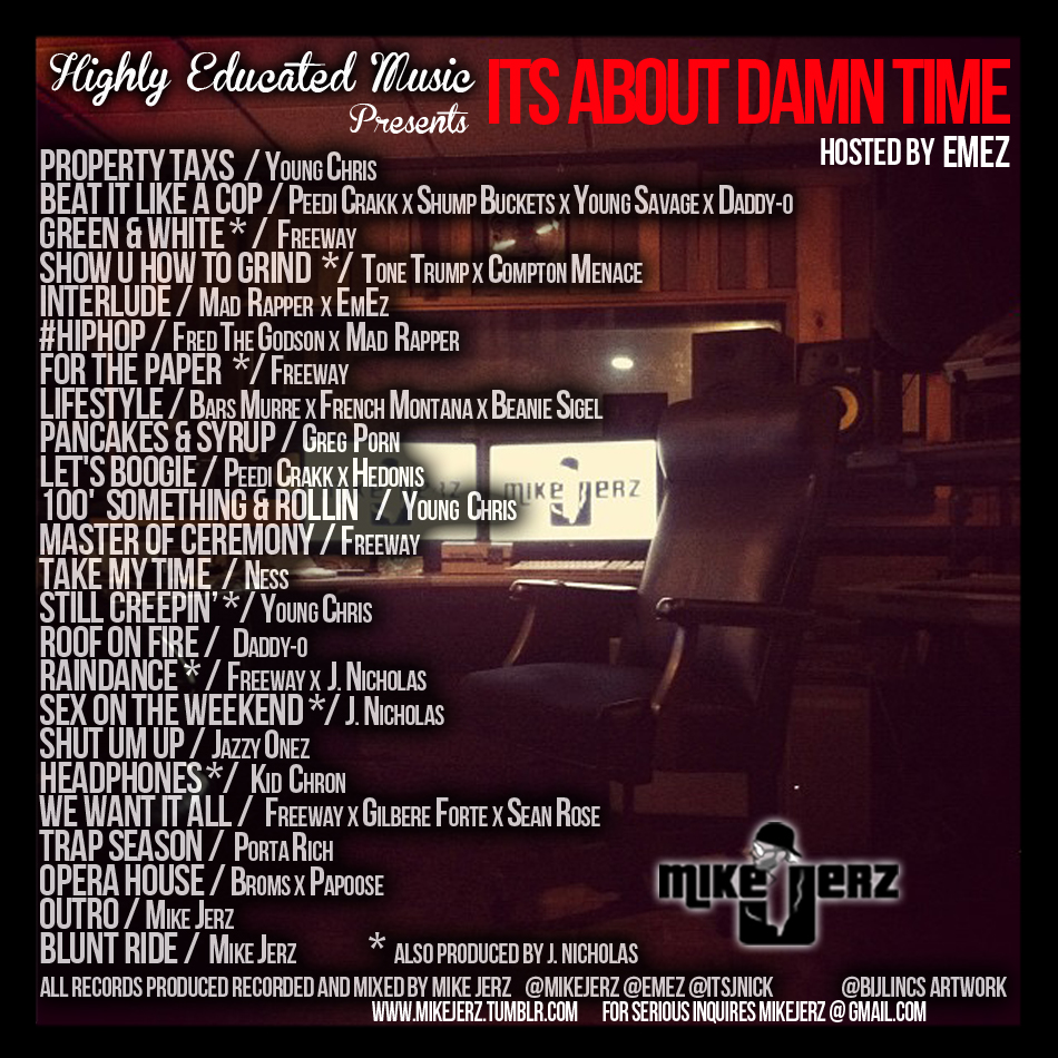 back2 Mike Jerz (@MikeJerz) - Its About Damn Time (Mixtape) (Hosted by @EMEZ)  