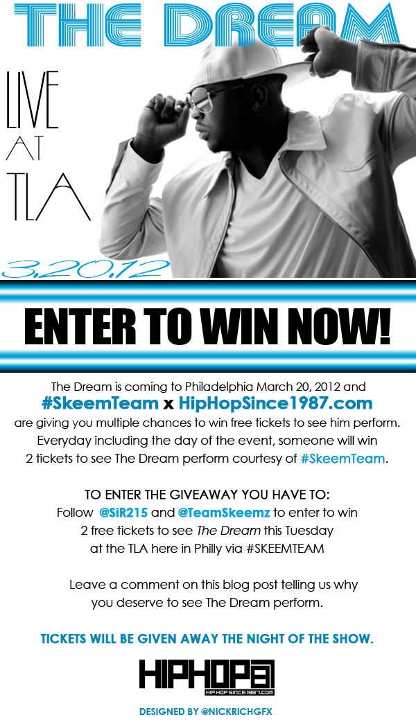 hhs1987-dream-concert-flyer Enter To Win 2 Tickets To See The Dream Tuesday March 20, 2012 At The TLA  