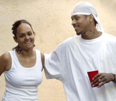 iversonandwifex-large Allen Iverson Wants a Judge to Void His Divorce Because He & His Wife Are Still Having Sex  