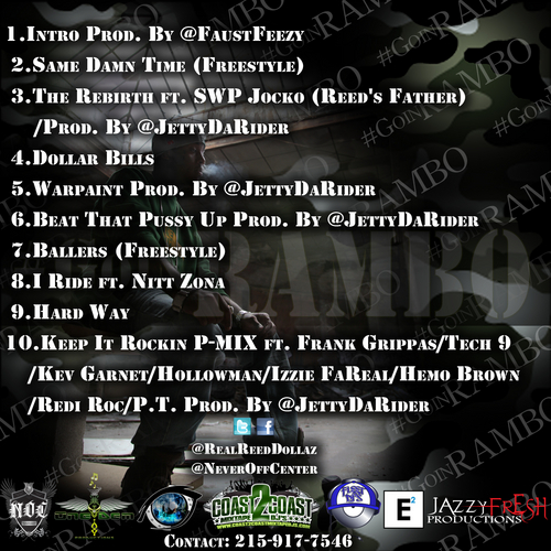 Reed_Dollaz_GoinRAMBO-back-large @RealReedDollaz - #GoinRAMBO (Mixtape) (Hosted by @BenjaStyles & @DJNOPhrillz)  