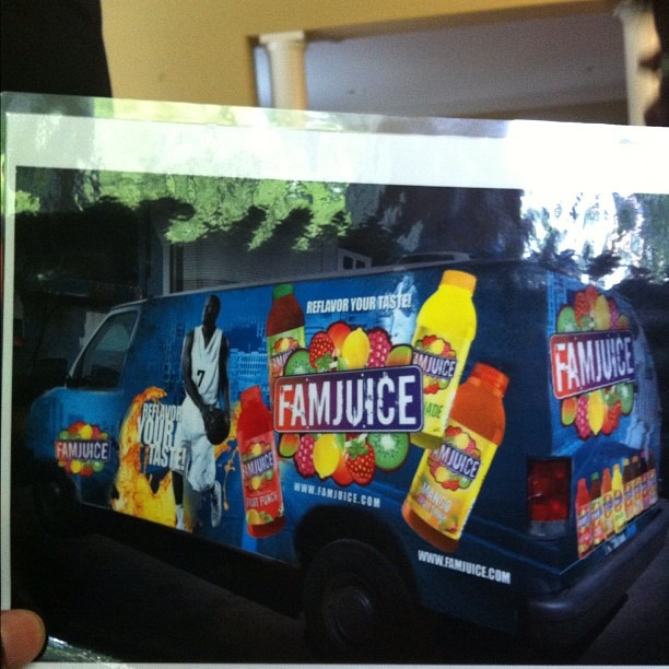FamJuice-Promo-van-HHS1987-2012 Introducing FamJuice From NBA Player Kyle Lowry, Now Available In The Tri-State Area For $1 