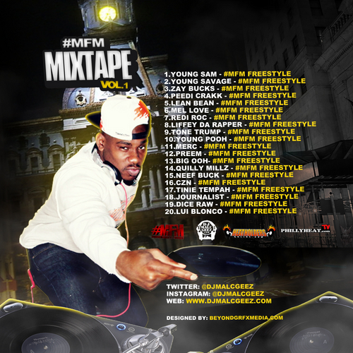 dj-malc-geez-mfm-malcgeez-freestyle-mondays-vol-1-mixtape-back-HHS1987-2012-Philly DJ Malc Geez (@DJMalcGeez) - #MFM [Malcgeez Freestyle Monday's] Vol.1 (Mixtape)  