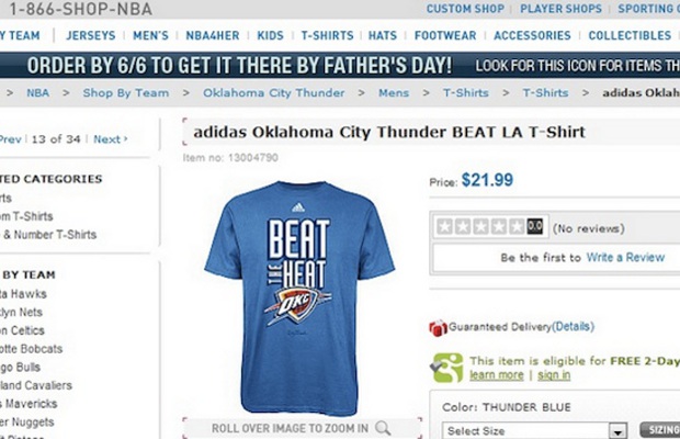 nba-store-released-a-oklahoma-city-thunder-themed-beat-the-heat-nba-finals-t-shirt-HHS1987-2012 NBA Store Released a Oklahoma City Thunder-Themed "Beat the Heat" NBA Finals T-Shirt  