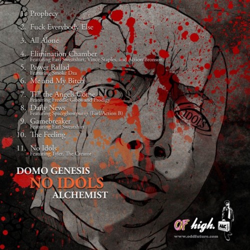 no-idols-tracklist-500x500 Domo Genesis (@DamierGenesis) & The Alchemist (@Alchemist) - No Idols (Mixtape)  