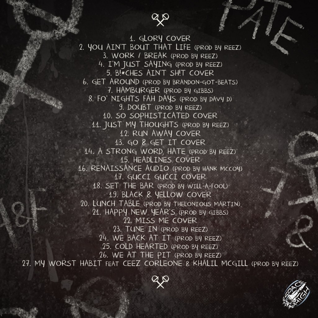 pate-features-freestyles-mixtape-back-cover-tracklist-HHS1987-2012-1024x1024 Pate (@SpaceHighPate) - Features & Freestyles (Mixtape)  