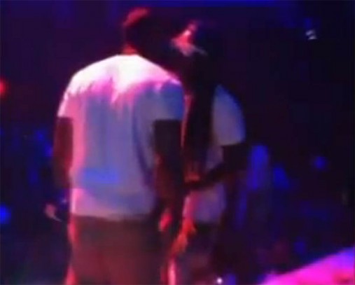lil-wayne-kissing-stevie-j-on-the-lips-on-stage-in-club-liv-video-HHS1987-2012 Lil Wayne Kissing Stevie J On The Lips On Stage in Club Liv (Video)  