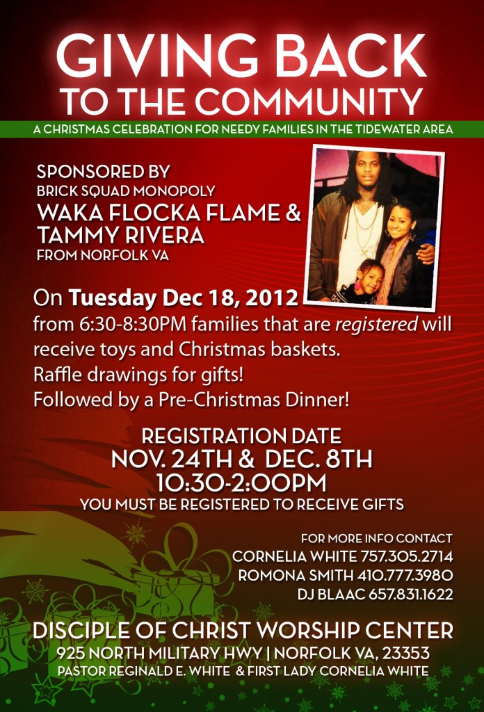 blaac-giving-back-revised-696x1024 Waka Flocka Flame (@WakaFlockaBSM) X Tammy Rivera (@MzFlame_86) are Giving Back to the Community!!!  
