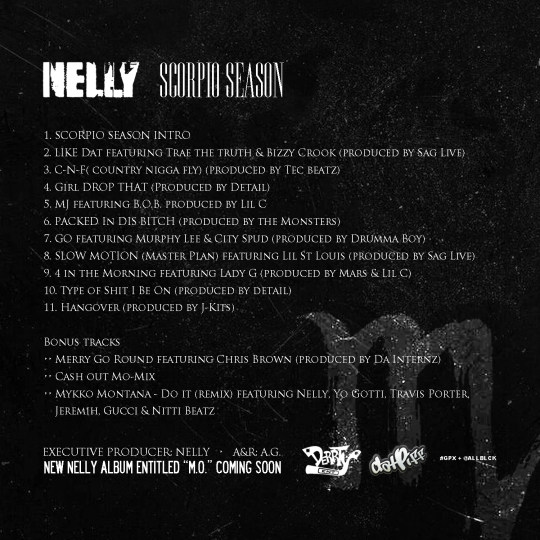 nelly-scorpio-season-mixtape-tracklist-HHS1987-2012 Nelly - Scorpio Season (Mixtape)  