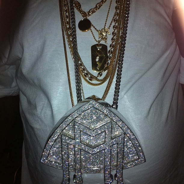 rozay Rick Ross Shows Off His New Gigantic MMG Chain via Instagram  
