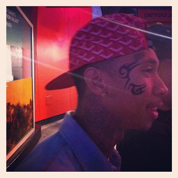 tyga-gets-a-new-mike-tyson-inspired-face-tattoo-HHS1987-2012 Tyga Gets A New Mike Tyson Inspired Face Tattoo  